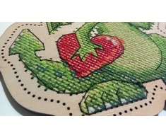 Embroidery Craft Siuvinėjimo rinkinys kryželiu Sniegena – pradedantiesiems ir dovanai