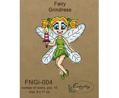 Embroidery Craft Siuvinėjimo rinkinys su karoliukais „Fėja su suknele“ rankdarbiams