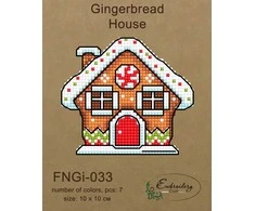 Embroidery Craft Siuvinėjimo rinkinys su karoliukais Meduolinis namelis