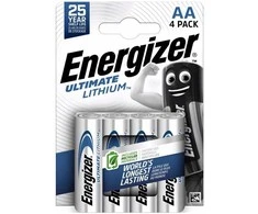 Energizer AA ličio baterijos 1.5V, ilgo veikimo, 4 vnt.