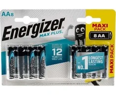 Energizer Max Plus AA šarminės baterijos 8 vnt., ilgo veikimo