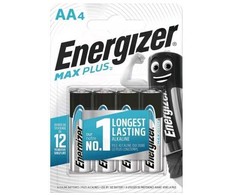 Energizer Max Plus AA šarminės baterijos 1,5 V, 4 vnt