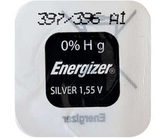 Energizer sidabro oksido laikrodžių baterijos 397/396, 10 vnt.