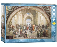 Eurographics 1000 detalių dėlionė „Atėnų mokykla“ – klasikinis menas, 50x70 cm
