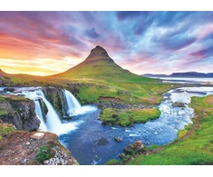 Eurographics 1000 detalių dėlionė „Kirkjufell kalnas, Islandija“ 49×67 cm