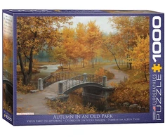 Eurographics 1000 detalių dėlionė „Ruduo sename parke“ 67×49 cm – suaugusiems ir šeimai