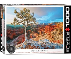 Eurographics 1000 detalių dėlionė „Saulėtekis žiemą“ – 67×49 cm, suaugusiems ir paaugliams