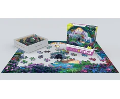 Eurographics 500 dalių vienaragių dėlionė „Fėjų šalis“ vaikams nuo 8 m. 67x49 cm
