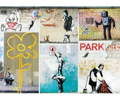 Eurographics Banksy gatvės meno dėlionė 1000 detalių – premium kokybė 12+