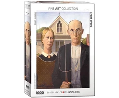 Eurographics Grant Wood „Amerikos gotika“ 1000 detalių dėlionė – premium kokybė nuo 8 m.