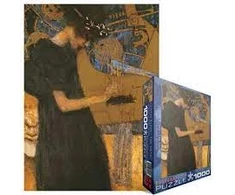 Eurographics Gustav Klimt „Muzika“ 1000 detalių dėlionė – klasikinio meno gerbėjams