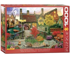 Eurographics Gyvenimas mažame miestelyje – 1000 detalių dėlionė, angliškas peizažas