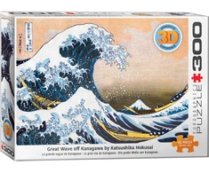 Eurographics Hokusai „Didžioji Kanagavos banga“ 3D lęšinė dėlionė 300 dalių