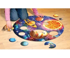 Eurographics Kosmoso milžiniška grindų dėlionė vaikams 58 det., 71x71 cm