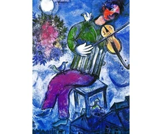 Eurographics Marc Chagall „Mėlynasis smuikininkas“ 1000 dalių dėlionė 50x70 cm