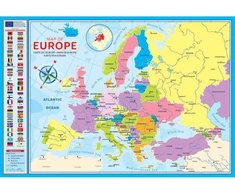 Eurographics Mokomoji Europos žemėlapio dėlionė vaikams 200 detalių – premium kokybė