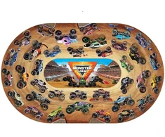 Eurographics Monster Jam milžiniška grindų dėlionė vaikams 74 det. 61×99 cm