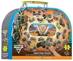 Eurographics Monster Jam milžiniška grindų dėlionė vaikams 74 det. 61×99 cm