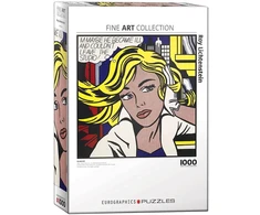 Eurographics Roy Lichtenstein „M-Maybe“ 1000 detalių pop meno dėlionė suaugusiems