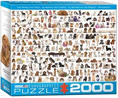 Eurographics „Šunų pasaulis“ 2000 detalių dėlionė 67×99 cm iššūkiui