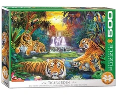 Eurographics Tigrų rojus – 500 XL dalių dėlionė 68x48 cm, išskirtinis menas
