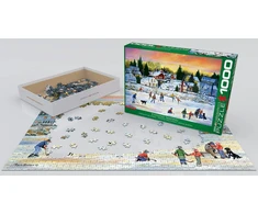 Eurographics Vakarinis pasičiuožinėjimas – 1000 dalių dėlionė 67x49 cm, aukšta kokybė