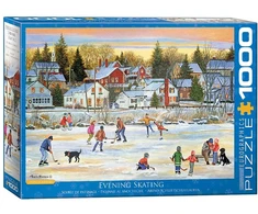 Eurographics Vakarinis pasičiuožinėjimas – 1000 dalių dėlionė 67x49 cm, aukšta kokybė