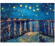 Eurographics Van Gogho „Žvaigždėta naktis virš Ronos“ dėlionė, 1000 detalių