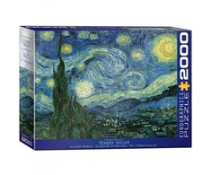 Eurographics Van Gogo „Žvaigždėta naktis“ dėlionė 2000 detalių | 99,7×67,6 cm