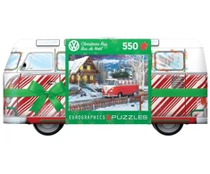 Eurographics Volkswagen Kalėdinio autobusiuko dėlionė 550 det. skardinėje dėžutėje