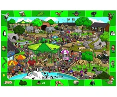 EuroGraphics „Zoologijos sodas“ 100 detalių dėlionė vaikams 6+ „surask“ žaidimas