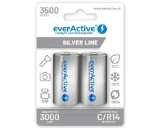 EverActive Sidabrinis Line R14 C šarminės baterijos 1.5V, 2 vnt.