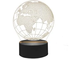 Evermore Enterprise Zhejiang Gaublio iliuzijos LED lempa, 7 spalvos, USB/AAA – stilinga naktinė šviesa
