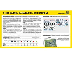 F-86F Sabre / CL-13B Sabre VI modelio dovanų rinkinys Heller 1/72 56277