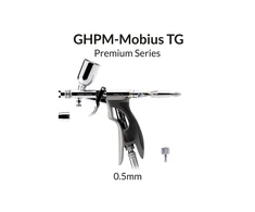 Gaahleri GHPM Mobius TG 0,5 mm trigerinis aerografas su ventiliatoriaus antgaliu