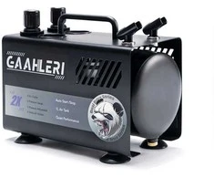 Gaahleri GT-918 tylus aerografo kompresorius, 1 l, 2 jungtys, 44 dB