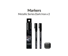 Gaahleri metaliniai žymekliai Metallic Series MS04 Dark Iron, 2 vnt.
