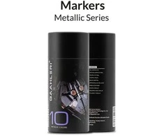 Gaahleri Metallic Series metalinių markerių rinkinys, 10 spalvų (42328)