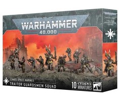 Games Workshop Warhammer 40,000: Chaoso Išdavikų Gvardiečių būrys – 10 miniatiūrų rinkinys