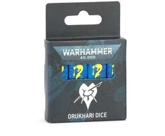 Games Workshop Warhammer 40,000 Drukhari stalo žaidimų kauliukų rinkinys, 16 vnt.