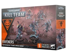 Games Workshop Warhammer 40,000 Kill Team: Raveners tiranidų rinktinė (5 miniatiūros)