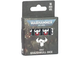 Games Workshop Warhammer 40K orkų Ghazghkull kauliukų rinkinys (16 vnt.)
