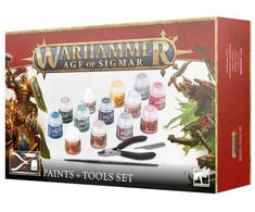 Games Workshop Warhammer Age of Sigmar dažų ir įrankių rinkinys (13 spalvų)