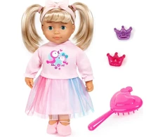 Gerard Toys Kalbanti lėlė Emilija 38 cm – 4 kalbos, lietuvių, 50 frazių, minkšta kūno