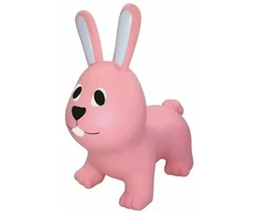 Gerard Toys Rožinis zuikis šokliukas vaikams 12+ mėn. su pompa, neslystantis, iki 100 kg