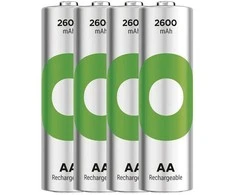 GP ReCyko AA 2600mAh įkraunamos baterijos (NiMH), rinkinys 4 vnt.