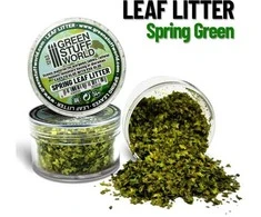 Green Stuff World Žalias Stuff World Dideli miniatiūriniai lapai dioramoms, pavasario žalia, 10 g