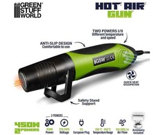 Green Stuff World Žalias Stuff World Žalias Stuff World karšto oro pistoletas 450W su stovu (280–450°C)