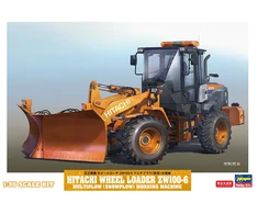 Hasegawa Hitachi ZW100-6 ratinis krautuvas su sniego peiliu 1/35 (66102)