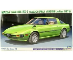 Hasegawa Mazda RX-7 Savanna 1978 plastikinis modelis 1/24